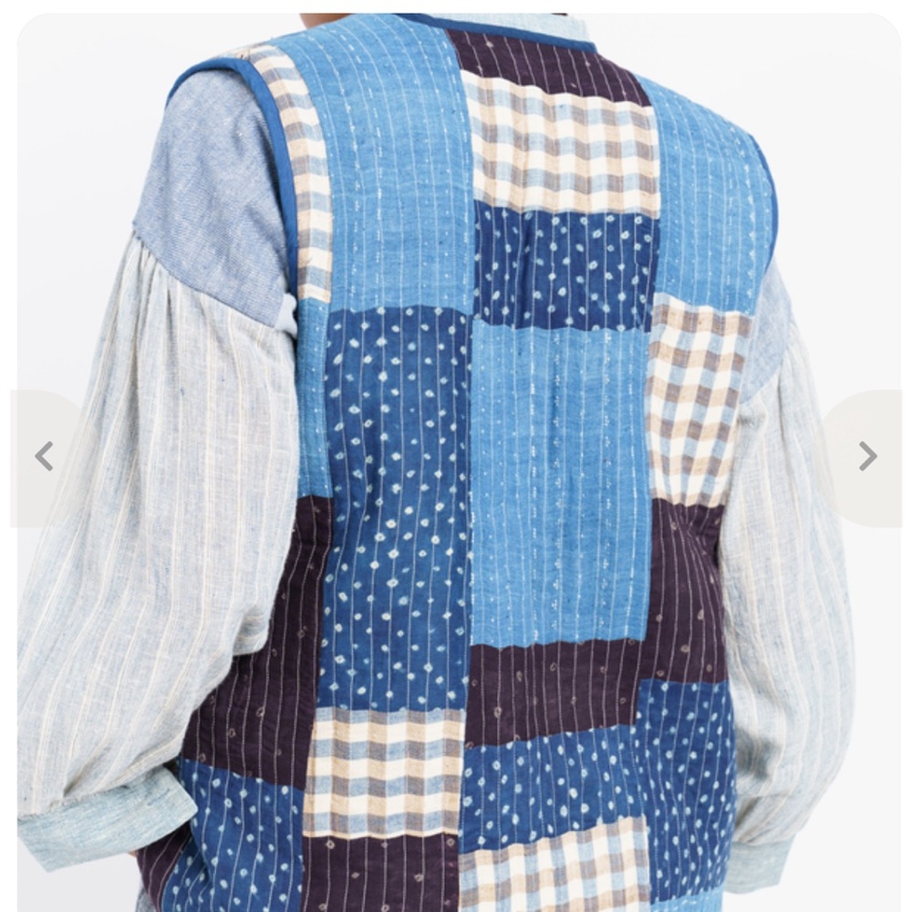 NWT patchwork vest jacket in Large- I wear US M 8-10 this one fits - Picture 3 of 8